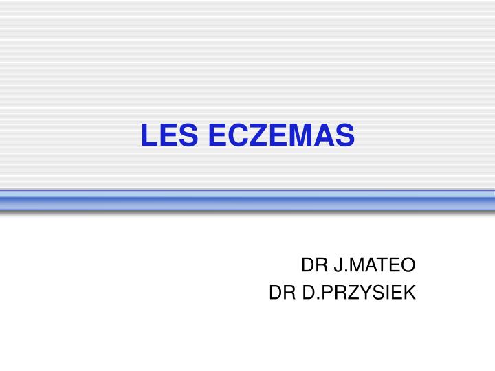 LES ECZEMAS .PDF