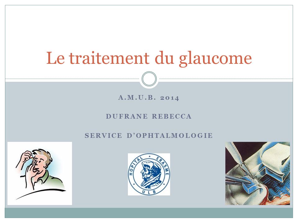Le traitement du glaucome .PDF