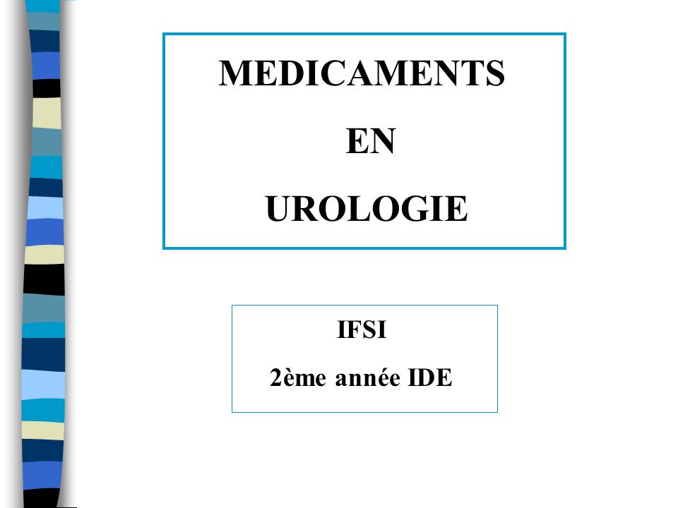 MEDICAMENTS EN UROLOGIE .PDF