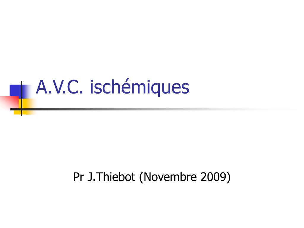 A.V.C. ischémiques .PDF