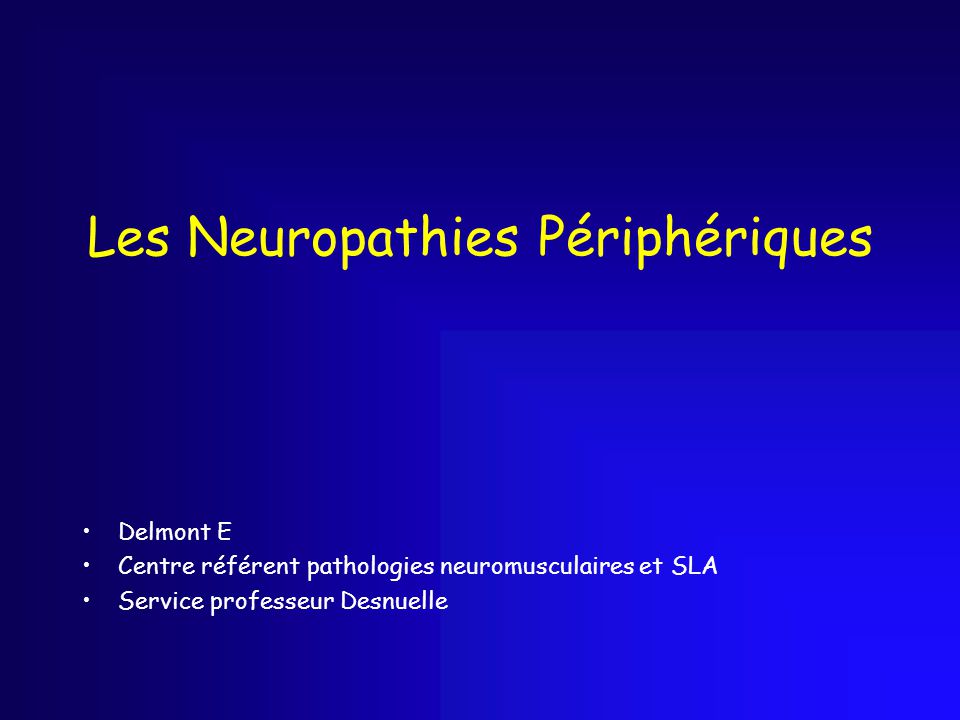 Les Neuropathies Périphériques .PDF