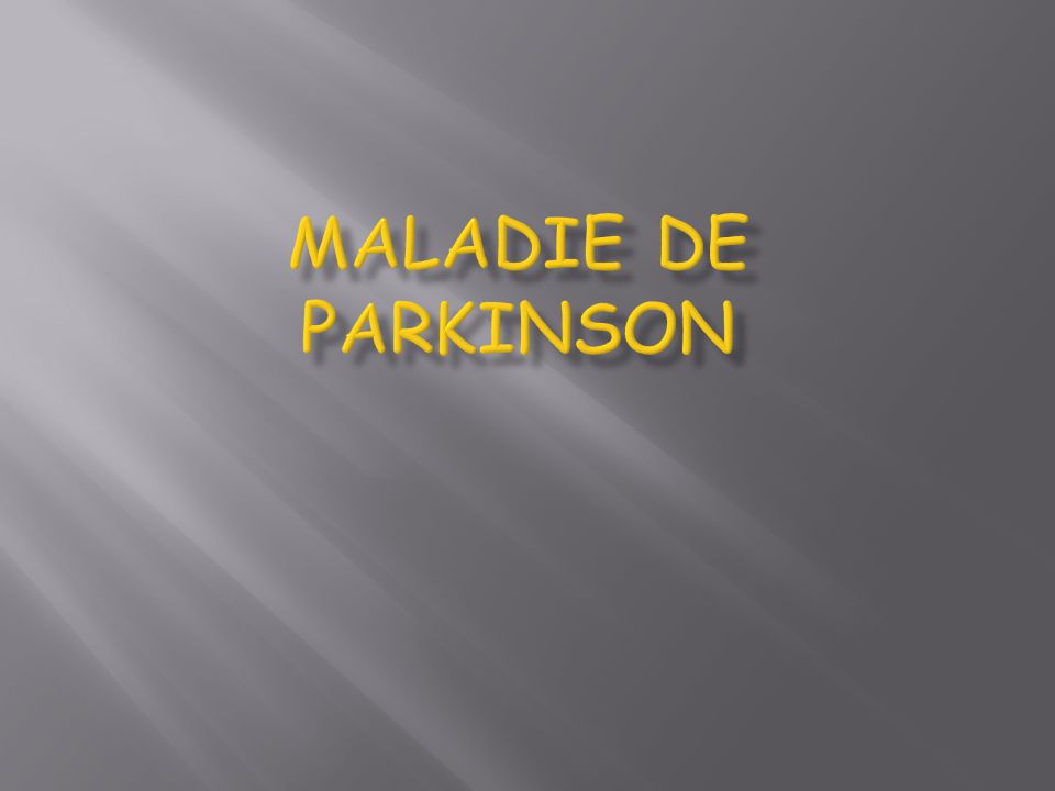 MALADIE DE PARKINSON .PDF