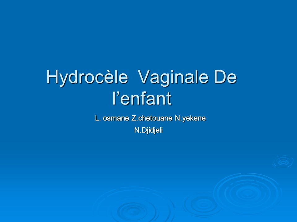 Hydrocèle Vaginale De l’enfant .PDF