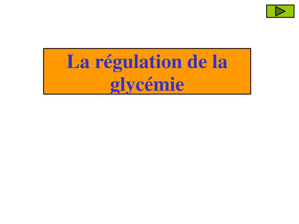 La régulation de la glycémie .PDF