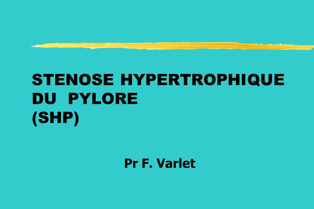 STENOSE HYPERTROPHIQUE DU PYLORE .PDF
