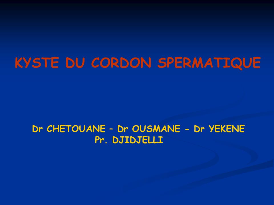 KYSTE DU CORDON SPERMATIQUE .PDF