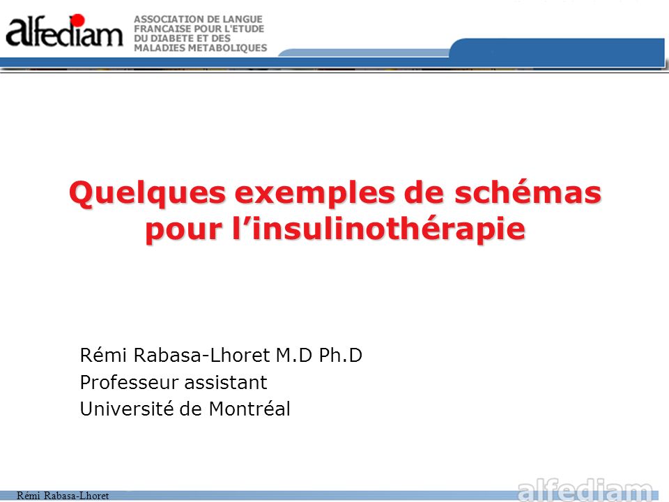 Quelques exemples de schémas pour l’insulinothérapie .PDF