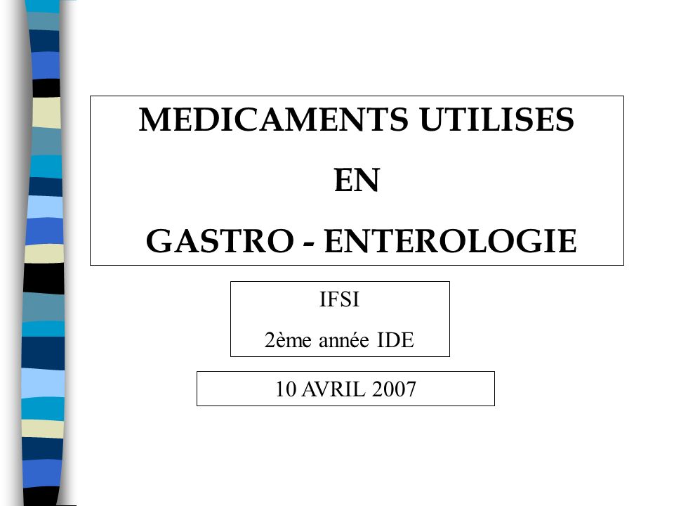 MEDICAMENTS UTILISES EN GASTRO – ENTEROLOGIE .PDF