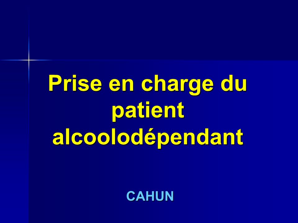 Prise en charge du patient alcoolodépendant .PDF