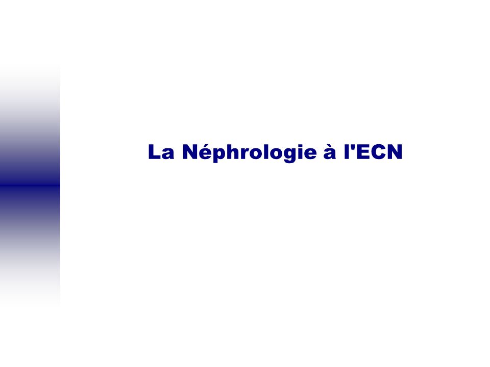 La Néphrologie à l'ECN .PDF