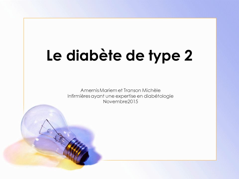Le diabète de type 2 .PDF