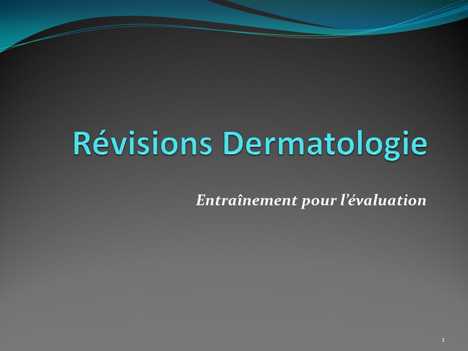 Révisions Dermatologie .QCM (PDF)