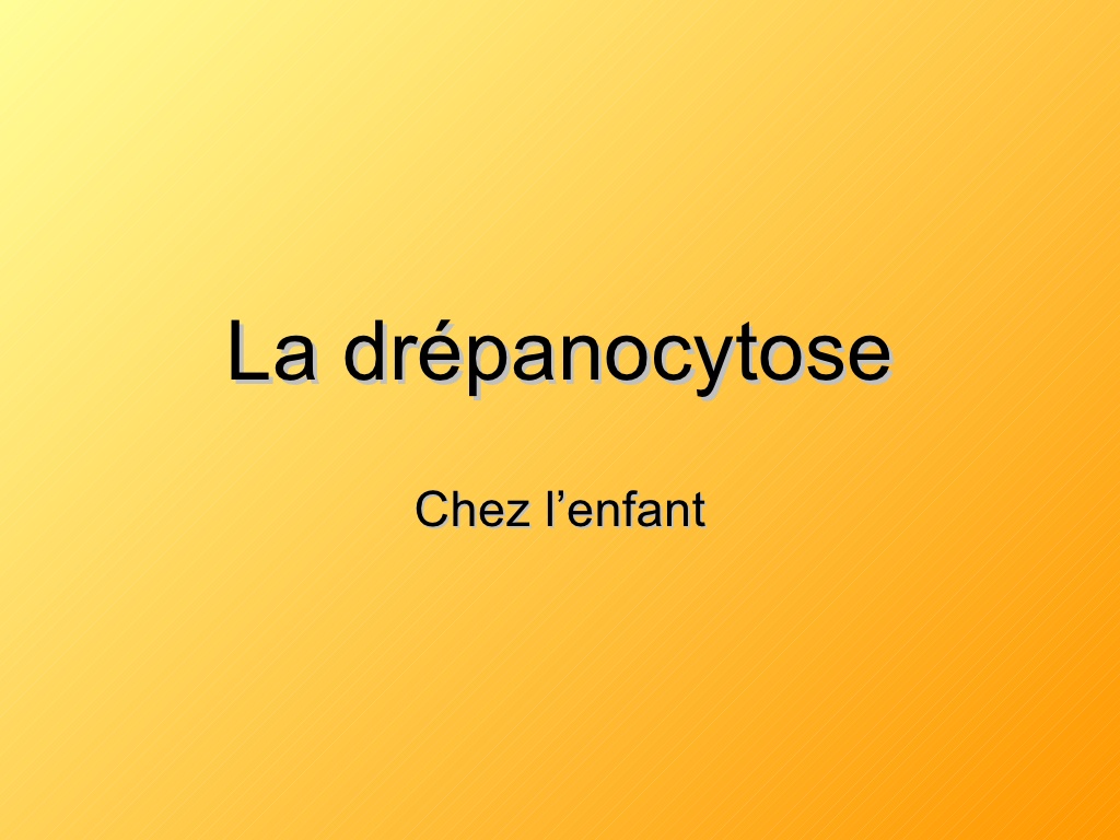 Drepanocytose .PDF