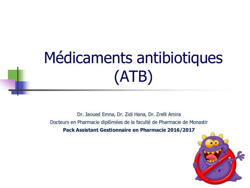 Les médicaments antibiotiques .PDF