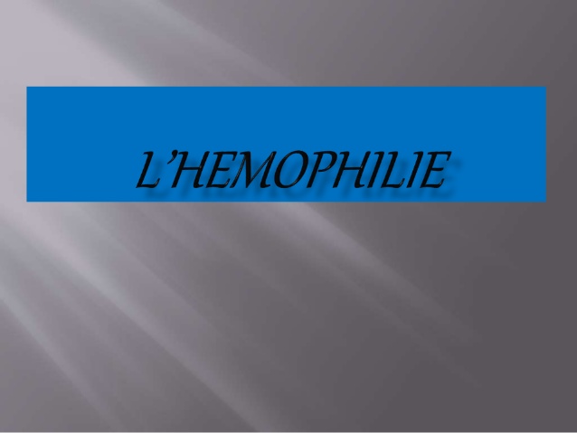 L’hemophilie .PDF