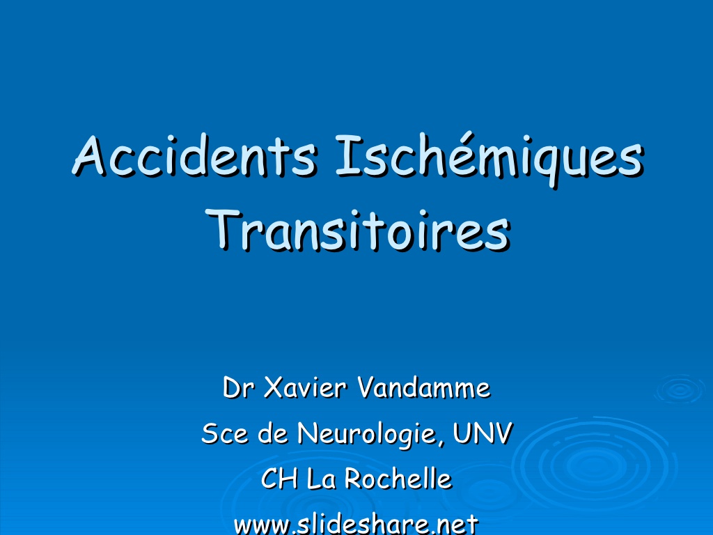 Accidents Ischémiques Transitoires .PDF