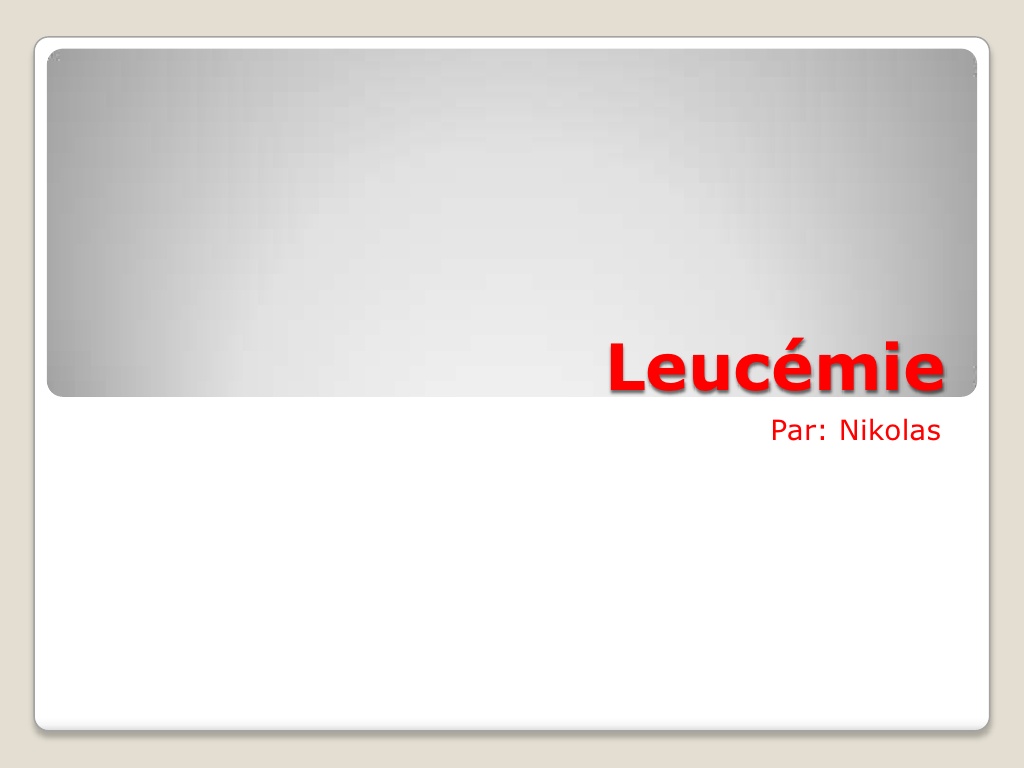 Leucémie .PDF