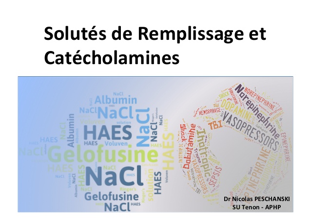 Solutés de remplissage et catécholamines .PDF