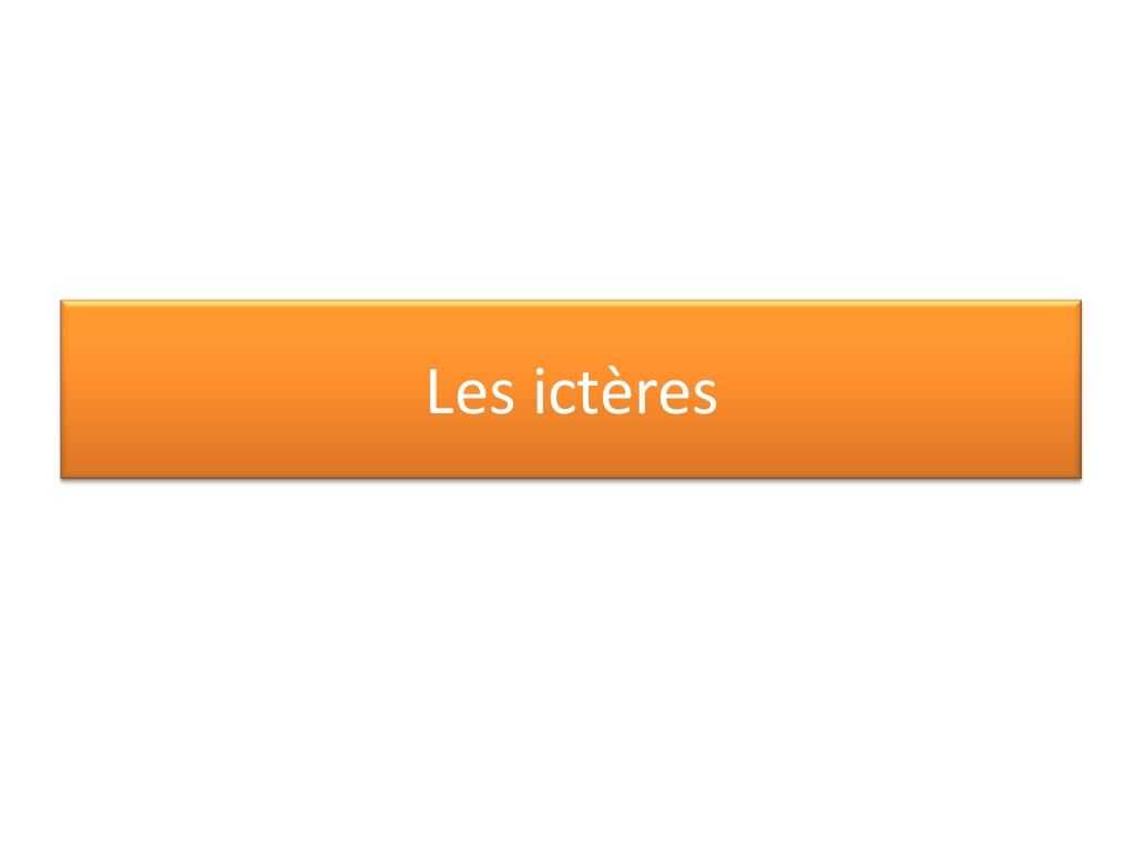 Les ictères .PDF