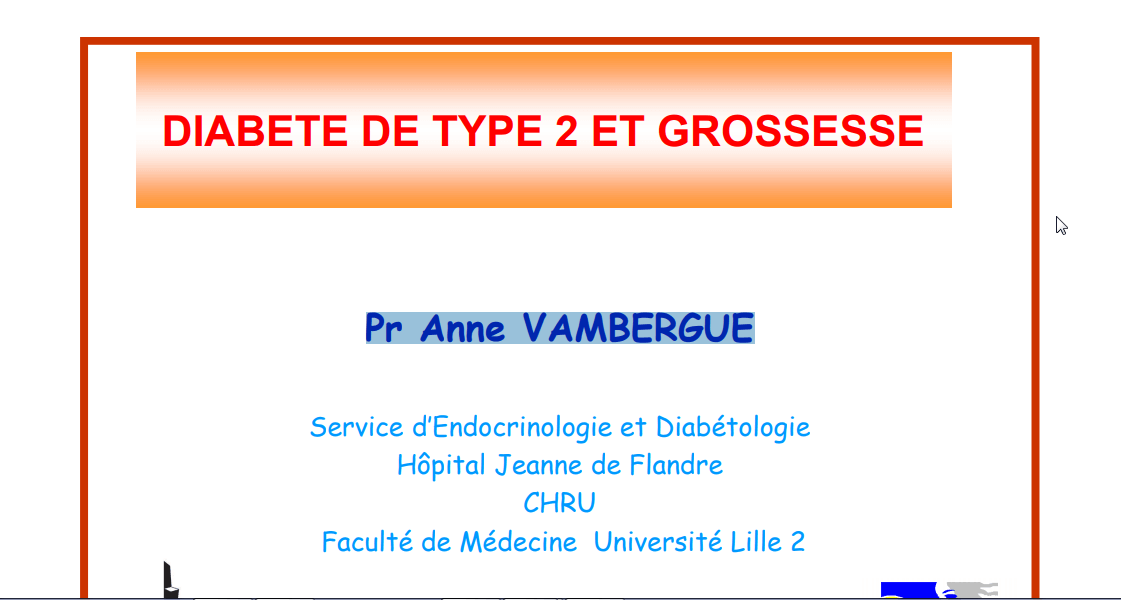 DIABÈTE DE TYPE 2 ET GROSSESSE .PDF