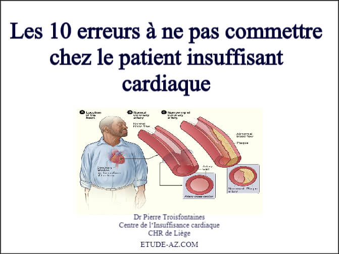 Les 10 erreurs à ne pas commettre chez le patient insuffisant cardiaque .PDF