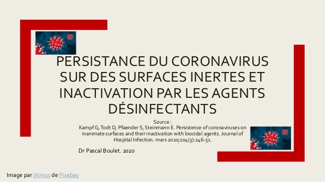 Coronavirus sur des surfaces inertes .PDF
