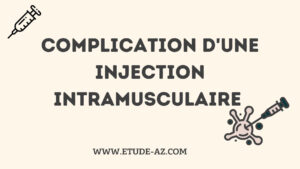 Complication d'une injection intramusculaire